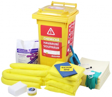 KIT mobil de urgenta Eusorb, chimica, HSP 120, capacitate de absorbtie 83L